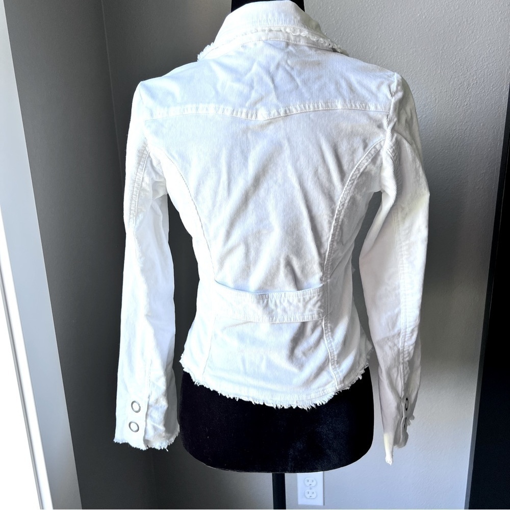 Tulle white corduroy blazer jacket size medium juniors - Picture 2 of 8